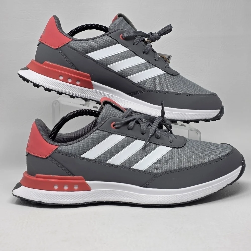 Adidas S2G Grey/Coral Spikeless '24 Golf Athletic Shoes Men's Size 11 IF0339 New